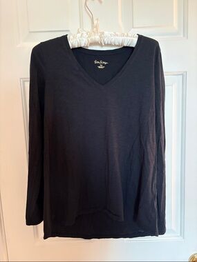 Lilly Pulitzer Fabletics Black Top - XS